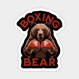 Boxing Bear Magnet