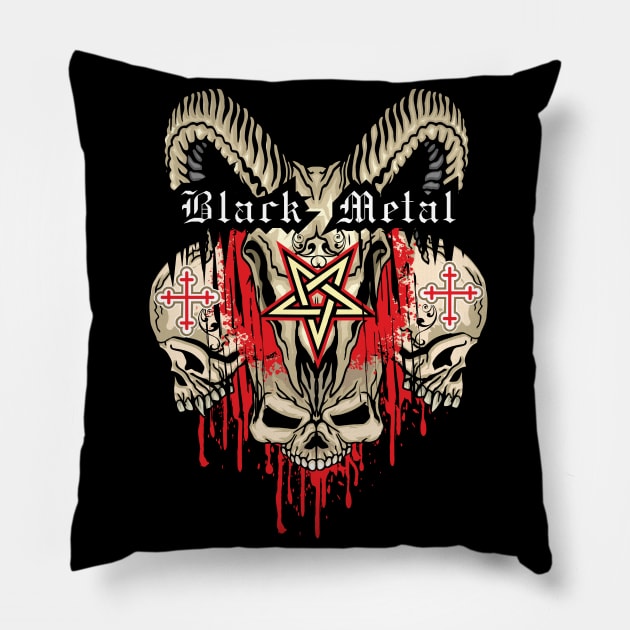 Goat of Mendes III Pillow by black8elise