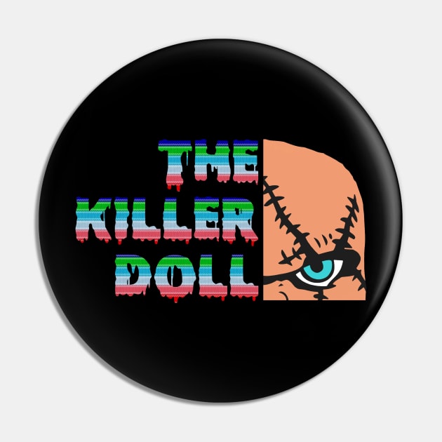 The Killer Doll - Chucky Face Pin by LopGraphiX