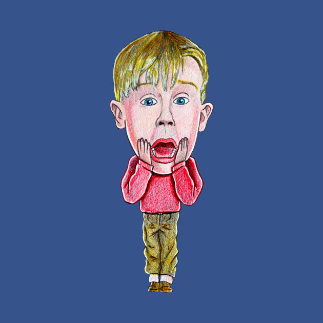 Discover Kevin Caricature - Home Alone - T-Shirt