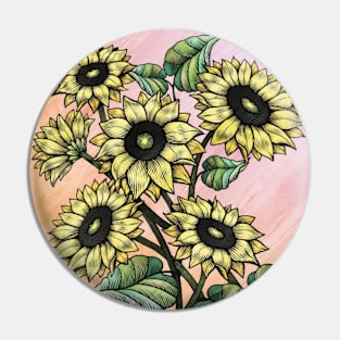 Sunflowers Pin