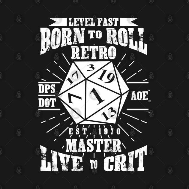 Born Roll DM Tabletop Gaming Gift Dragons D20 Dice Set Print by Linco