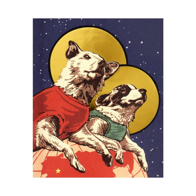 Vintage Dogs in Space by ZeroG