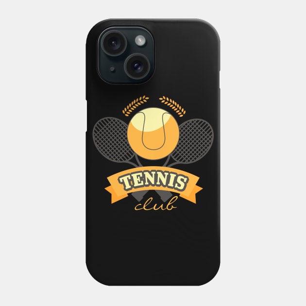 tennis club Phone Case by STARK Printing