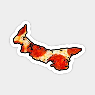 Prince Edward Island Canada Pepperoni Pizza Magnet