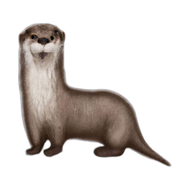 Cute Otter Drawing by Play Zoo