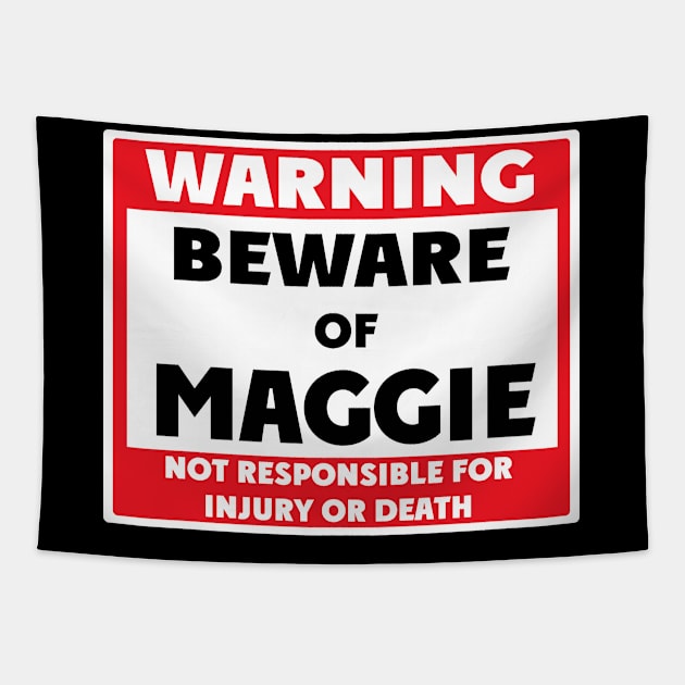 Beware of Maggie Tapestry by BjornCatssen