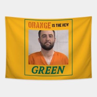 Orange is the new Green Tapestry