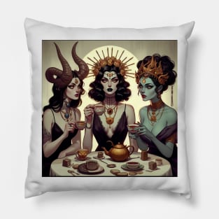 Spilling the Tea-Goddesses Pillow