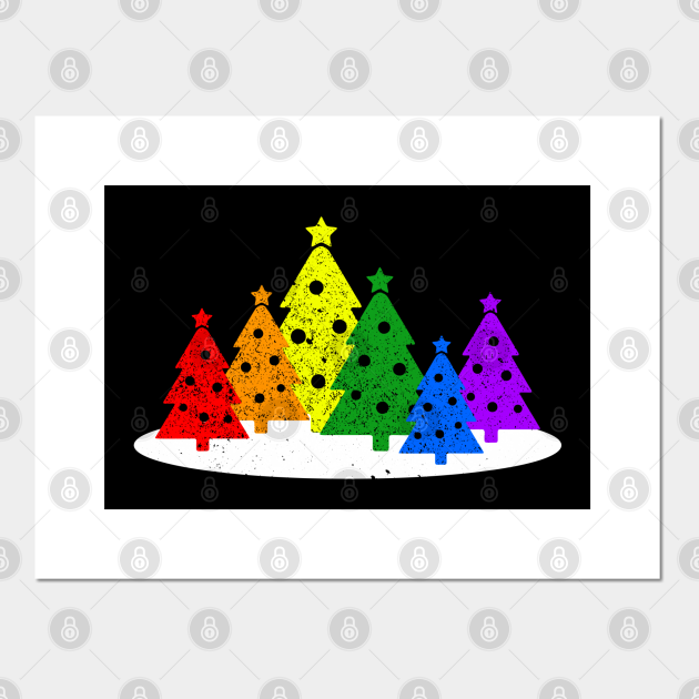 gay pride christmas tree