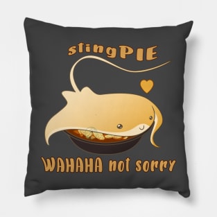 Sting PIE humor cuteness Pillow