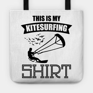 This Is My Kitesurfing Shirt Kiter Watersport Quote Design Tote