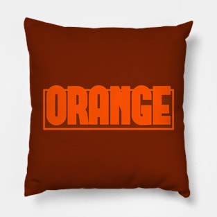 Orange. Just an minimalistic "Orange Color". Pillow