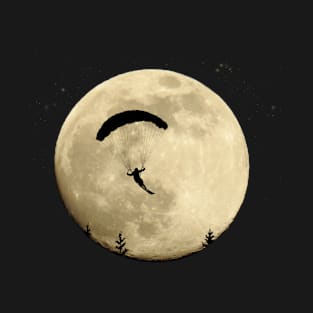 Speed Flying Moon Speed Riding Paraglider T-Shirt