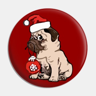 Christmas Pug Pin