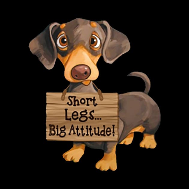 Short Legs Big Attitude Dachshund by divawaddle