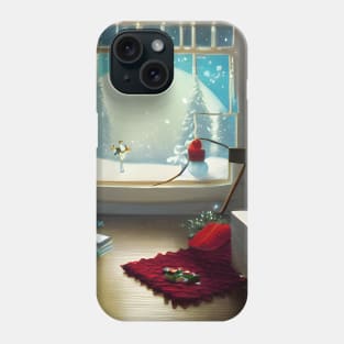 Christmas Vibes of Snowing Winter New Year Arriving Knitting Love and Blessed New Year Phone Case