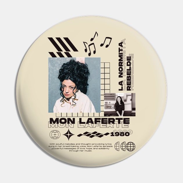 Mon Laferte Retro Pin by Starart Designs