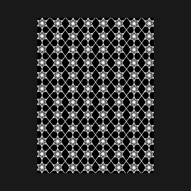 WHITE Stars Geometric by SartorisArt1