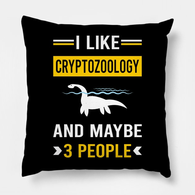 3 People Cryptozoology Cryptid Cryptids Pillow by Good Day