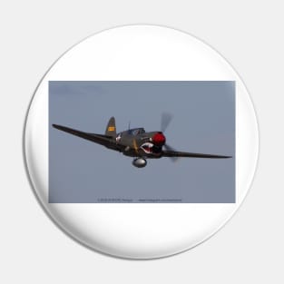 P-40E Warhawk fly-by Pin