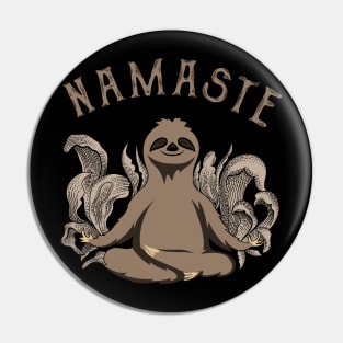 Yoga Namaste Sloth Pin