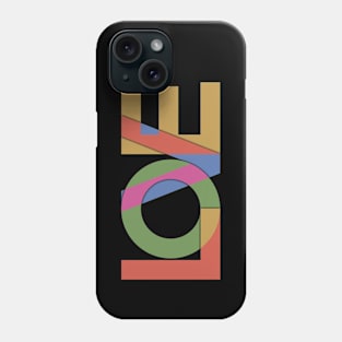 Love - Overlapping Letters. Phone Case