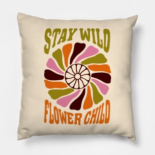 Stay Wild Flower Child Pillow