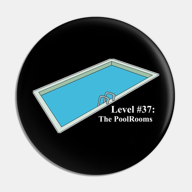 The Backrooms - The PoolRooms - Black Outlined Version - Scp - Sticker