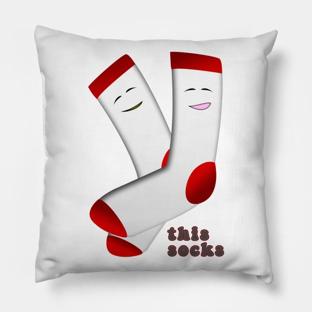 this socks Pillow by jenniobyrne