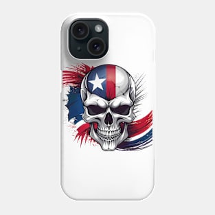 Skull with Texas Flag Phone Case