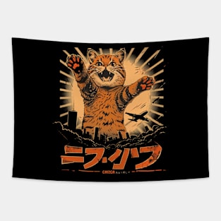 Catzilla Cat Claw Some Charm Tapestry