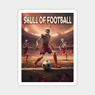 Skull of Football Magnet