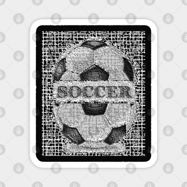 Soccer Ball Burger Magnet by Moses77