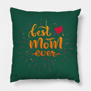 Vintage Best Mom Ever Pillow