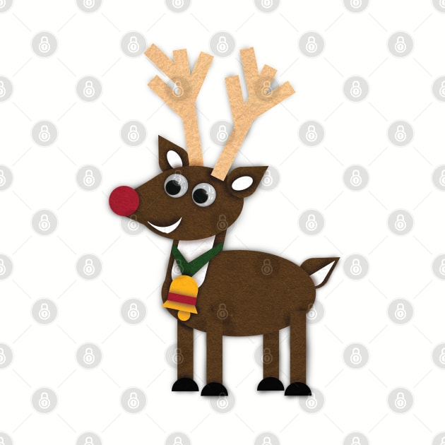 Christmas Felt Reindeer by LMHDesigns