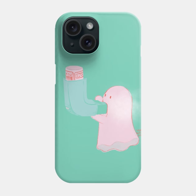 Asthma Inhaler Phone Case by SarahWrightArt