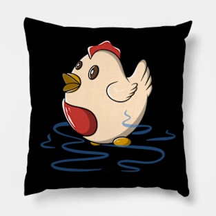 chicken cartoons Pillow