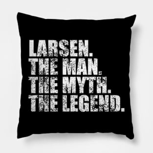 Larsen Legend Larsen Family name Larsen last Name Larsen Surname Larsen Family Reunion Pillow