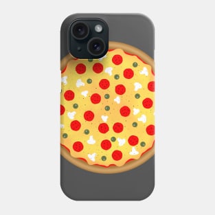 Cool fun pizza pepperoni mushroom Phone Case