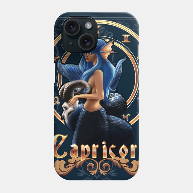 Capricorn Horoscope Phone Case by MerchByPanda