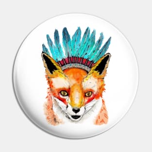 Fox Shaman Pin