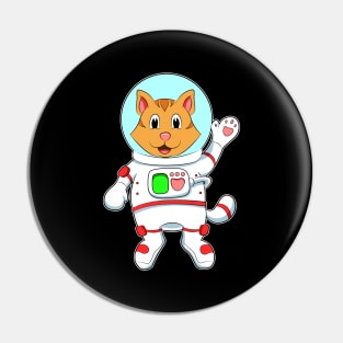 Cat as Astronaut in Costume Pin