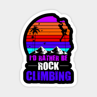 Vintage Rock Climbing Magnet