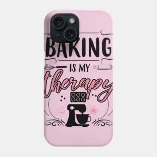 Baking Is My Therapy Phone Case