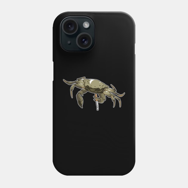 Smoking Crab Phone Case by heavyaugust