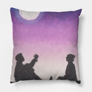 Beautiful Purple Night Sky Pillow