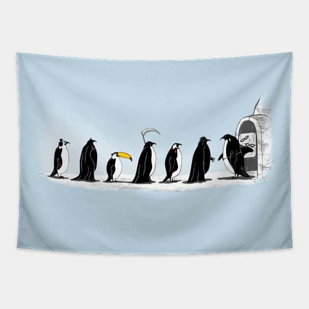 Coldstume party Tapestry by Sachpica