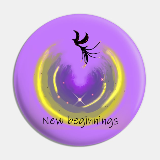 New Beginnings Pin by DitzyDonutsDesigns