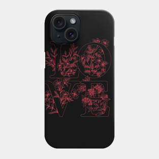 Love Typography Phone Case